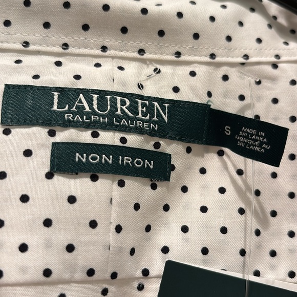 NWT Lauren Ralph Lauren Button Down Shirt - Picture 3 of 6